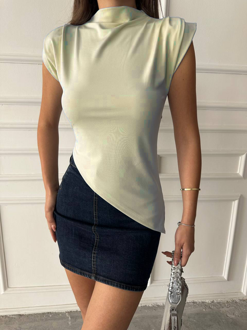 Blouse Asymétrique Douce