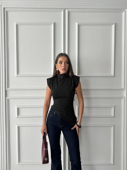 Blouse Asymétrique Douce